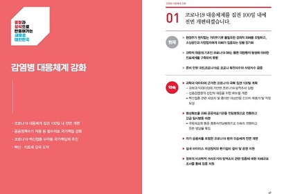 윤석열 정부 공약집 내용 일부. 코로나19 대응 관련 공약이 수록돼 있다. 자료=국민의 힘