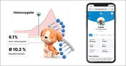 반려동물의 유전정보를 알 수 있는 페라젠 앱. 사진=feragen linkedin