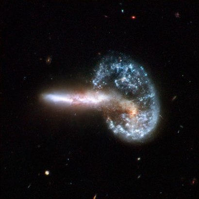 Arp 148. 사진=NASA, ESA