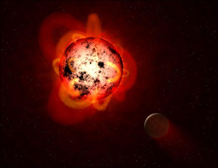 중심 별에 너무 가까이 붙어 있는 적색왜성 주변 행성들은 오히려 해비터블하지 않을 수 있다. 사진=NASA/JPL-Caltech