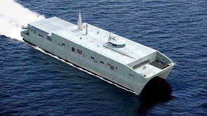 수송선을 개조한 무인 합동화력함. 사진=Austal USA