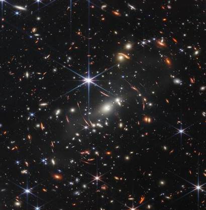 제임스 웹이 가장 먼저 공개한 SMACS 0723 은하단 주변 딥필드. 사진=NASA, ESA, CSA, and STScI