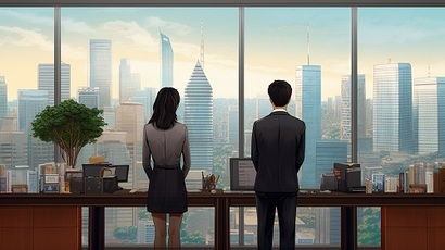 직장 동료 간의 거리는 지나치게 가까워도 그렇다고 너무 멀어도 안된다. 적당한 거리를 찾아서 지속적으로 유지하는 것이 중요하다. 사진=생성형 AI