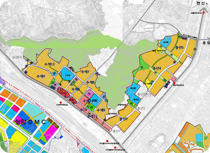 수색증산뉴타운 조감도(위), 위치도. 사진=은평구청