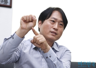 이동기 한국노총 한국건설산업노동조합연맹 정책실장이 지난달 29일 중대재해 근절을 위한 해법을 이야기하는 모습. 사진=박정훈 기자