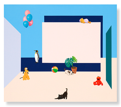 돌이킬 수 없는 것과 돌아갈 수 없는 곳: 53×45.5cm Acrylic and oil on canvas 2025