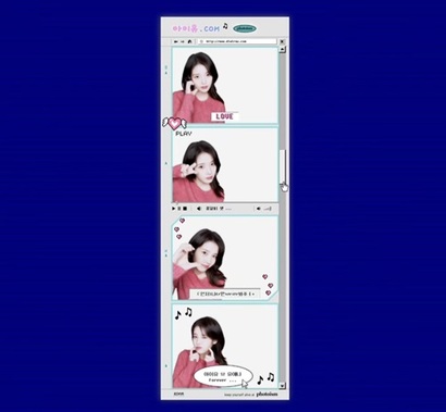 연예인과 함께 촬영한 듯한 결과물을 연출하는 프레임은 해외에서도 큰 인기를 끌고 있다. 사진=포토이즘 인스타그램
