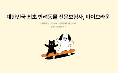 펫 보험 전문사를 표방하는 마이브라운이 6월 11일 금융위원회로부터 보험업 본인가를 받았다. 사진=마이브라운 홈페이지