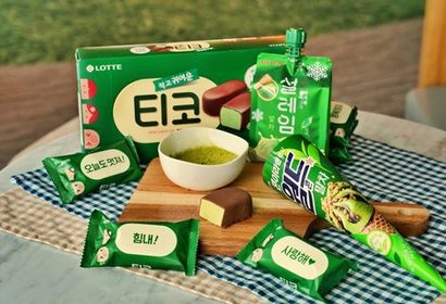 롯데웰푸드 말차맛 빙과 신제품 3종. 사진=롯데웰푸드 제공