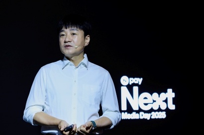 네이버파이낸셜이 6월 25일 스테이블 코인과 관련한 상표를 출원했다. 사진은 네이버페이 미디어 간담회에서 연설 중인 박상진 네이버파이낸셜(네이버페이) 대표. 사진=네이버파이낸셜 제공