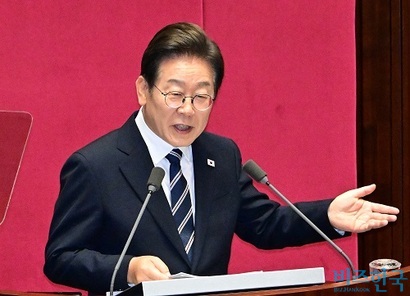 이재명 대통령이 지난 6월 26일 국회 본회의장에서 2025년도 제2회 추가경정예산안 시정연설을 하고 있다. 사진=국회사진기자단