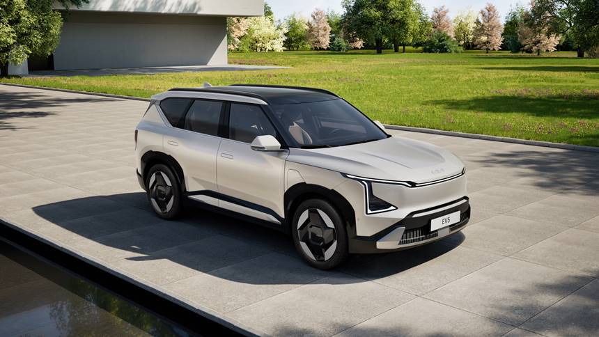 기아가 전동화 패밀리 SUV ‘더 기아 EV5(The Kia EV5)’의 내·외장 디자인을 공개했다. 사진=기아 제공