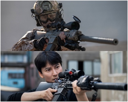 이도는 군대에서 총기로 인한 트라우마를 갖게 된 인물. 경찰이 되어서도 총보다는 테이저건을 선호하던 그가 결국 다시 총을 손에 들게 되며 과거의 사연이 궁금해진다. 사진=넷플릭스 제공