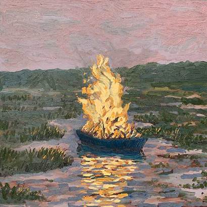 Campfire: 60×60cm Oil on canvas 2024