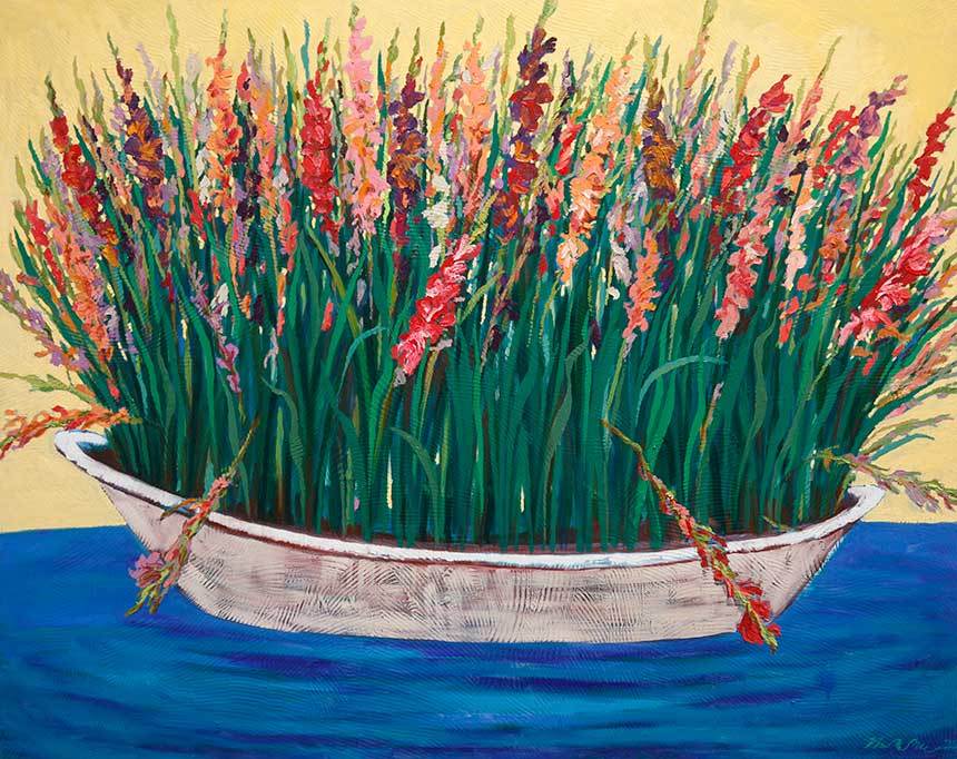 글래디올러스2: 162×130cm Oil on canvas 2022