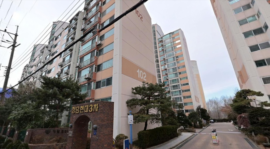 8월 25일부터 8월 29일까지 서울시 주거 매물 실거래가 집계 결과 주간 실거래가 1위를 차지한 서울 강남구 청담동 청담현대3차아파트 전경. 사진=네이버지도 캡처