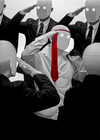 권력의 해이함: 65.1×90.9cm Acrylic on canvas 2025