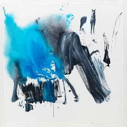 Utopia-meditation: 140×140cm Acrylic on canvas 2023
