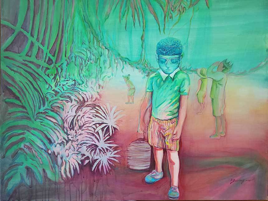 비밀의 숲, 그리고... 116.8×91cm Acrylic on canvas 2023