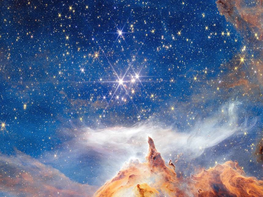 전갈자리 방향으로 약 5500광년 떨어진 별의 산실, 피스미스24를 제임스 웹 우주 망원경으로 바라본 사진. 사진=NASA, ESA, CSA, and STScI, A. Pagan(STScI)