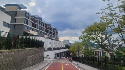 교보생명의 자회사인 교보자산신탁과 시행사가 갈등을 겪고 있는 죽전테라스앤139 타운하우스 전경. 사진=보정PJT 제공