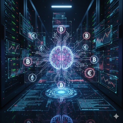 AI(인공지능)와 반도체 기업에 투자가 몰리면서 가상자산 시장이 조정 국면에 들어섰다. 가상자산 자체의 잠재력이 있는 만큼 자금 변동성이 해소되면 가상자산에 대한 관심이 다시 높아질 것이라는 전망도 나온다. 사진=생성형AI