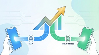 IMA는 증권사가 만기에 원금을 지급하고 다양한 기업금융 자산을 담아 3.5~6%대 수익을 기대할 수 있는 장기 폐쇄형 상품이며, 발행어음은 만기 1년 이하의 단기 확정금리 상품으로 예금보다 높은 금리를 제공할 수 있다. 사진=생성형 AI