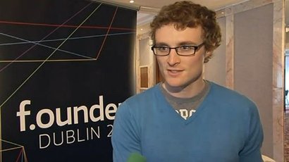 2010년 아일랜드 더블린서 연 첫 웹서밋 당시 웹서밋 대표 패디 코스그레이브. 사진=RTE Archive