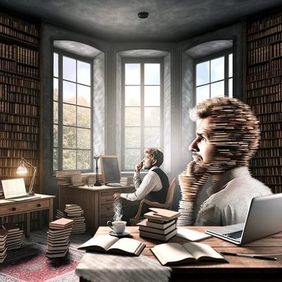 AI를 활용해 책 수천 권을 뚝딱 만들어도 이를 밝힐 법적 의무가 없다. 그러나 최소한 저자가 사람인지 아닌지는 독자에게 알려줘야 한다. 사진=pixabay/생성형 AI