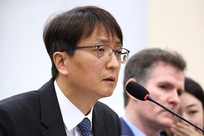 박대준 쿠팡 대표가 지난 2일 국회 과학기술정보방송통신위원회 전체회의에서 열린 쿠팡 침해사고 관련 현안 질의에 출석해 의원 질의에 답변하고 있다. 사진=박은숙 기자