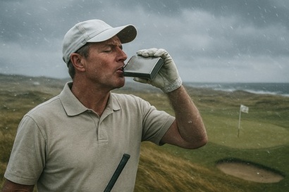 골프는 전통적으로 술과 자연스럽게 어울리는 스포츠로, 스코틀랜드에서 시작된 골프 문화는 위스키와 긴 역사를 공유한다. 사진=생성형 AI