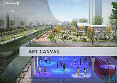 정릉천 수변활력거점 청사진. 사진=서울특별시 제공