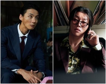 ‘모범택시3’에서 두 번째 빌런 윤시윤과 세 번째 빌런 음문석. 둘 다 광기의 빌런을 제대로 소화하며 호평 받았는데, 특히 윤시윤은 체중 감량으로 기존의 순둥순둥한 이미지를 완전히 제거하여 섬뜩함을 안겼다.&nbsp;사진=SBS 제공