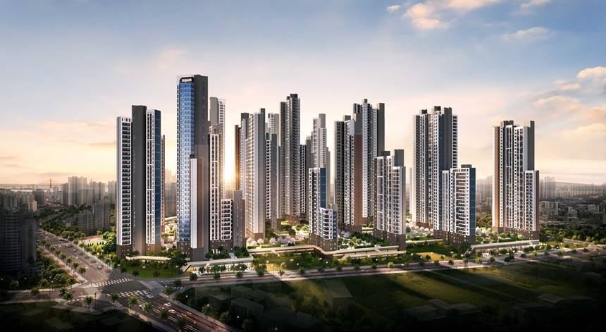 인천 금송구역 주택재개발 정비사업 예상 투시도. 사진=BS한양 제공