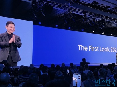 CES 2026 개막을 이틀 앞둔 4일(현지시각) 미국 라스베이거스 윈 호텔에서 개최된 삼성전자 컨퍼런스 행사에서 노태문 사장은 동반자로서의 AI를 비전으로 제시했다. 사진=강은경 기자