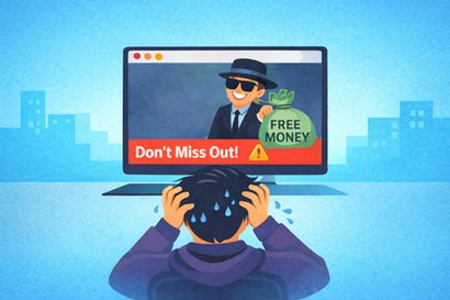 정부가 비대면 금융상품 판매와 관련한 ‘다크패턴(온라인 눈속임 상술)’ 제재에 나선다. 일러스트=생성형 AI