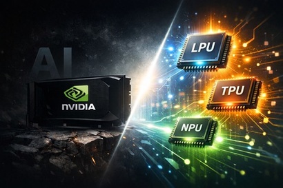추론에 최적화된 LPU, 빅테크 내부 전략에 맞춘 TPU, 모바일 환경을 겨냥한 NPU 등 목적별 칩이 등장하며 AI 하드웨어가 다층 구조로 재편되고 있다. 사진=생성형 AI