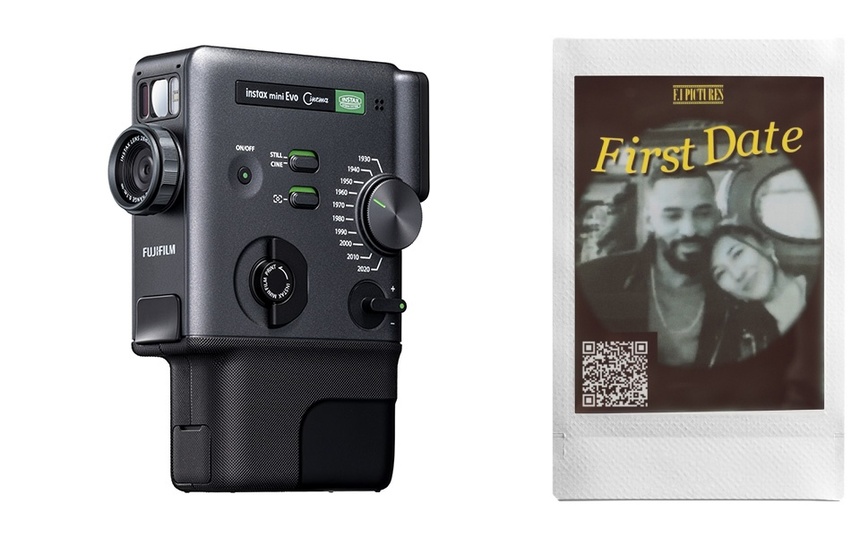 다이얼을 통해 시대별 효과 설정이 가능한 후지필름의 ‘인스탁스 미니 에보 시네마’. 사진=후지필름 웹사이트