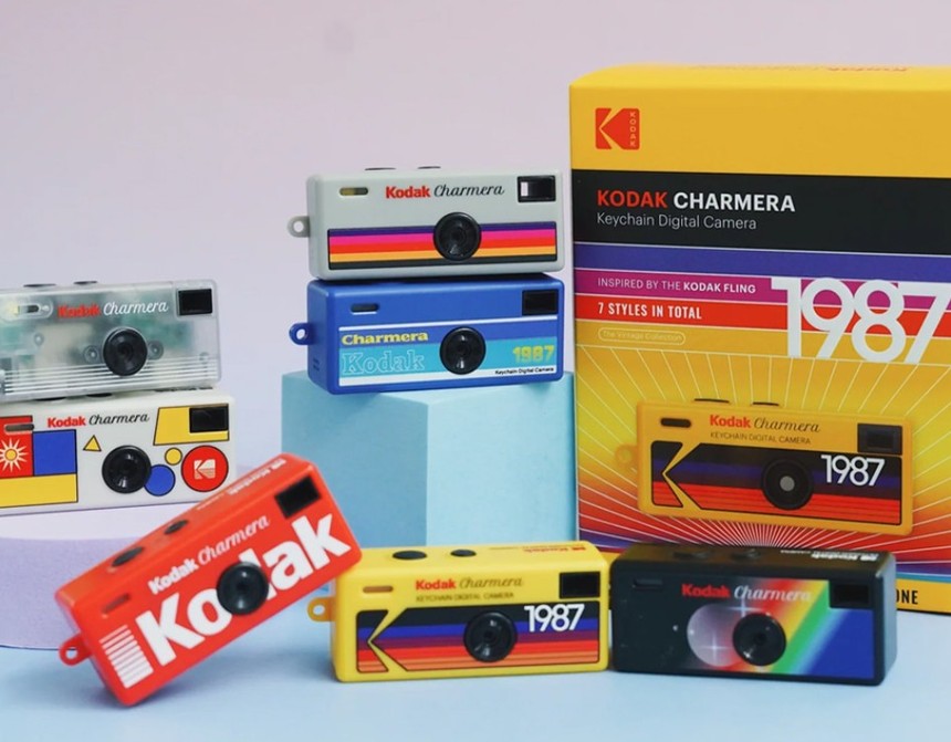 초소형 카메라 키링 형태로 출시된 코닥의 차메라. 사진=코닥 웹사이트