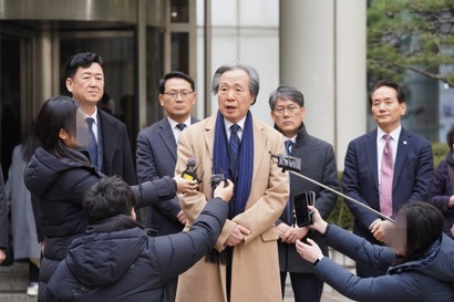 정기석 건강보험공단 이사장이 15일 서울고등법원의 2심 판결 결정이 난 이후 입장을 표명하고 있다. 사진=건강보험공단