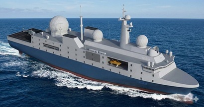 AGX-III는 무인항공기·무인수상정·무인잠수정 등 무인 전력과 차세대 초저주파 예인 음파탐지기, 고성능 신호·광학 분석 장비를 통합한 ‘해상 정보 플랫폼’으로, 북한 SLBM 잠수함의 동향을 사전 감시하는 역할을 맡는다. 사진은 AGX-III 예상도. 사진=김민석 제공