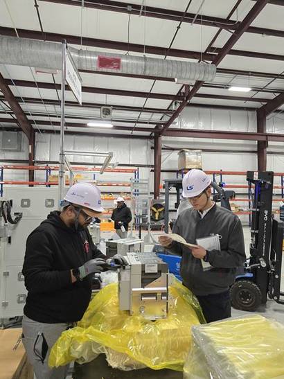 미국 텍사스주 배스트럽시에 위치한 ‘LS일렉트릭 배스트럽 캠퍼스’ 내부. 사진=LS그룹 제공