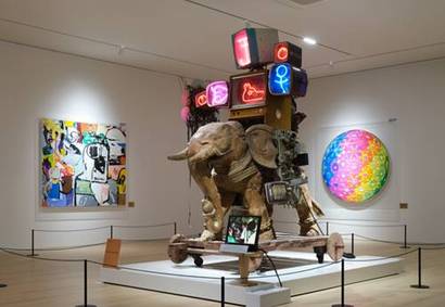 ‘두산위브더제니스 센트럴 천안’ 견본주택에 마련된 ‘제니스갤러리’ 내부. 사진=두산건설 제공