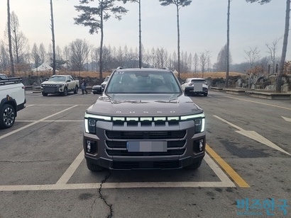 무쏘 전면부. 사진=박형민 기자