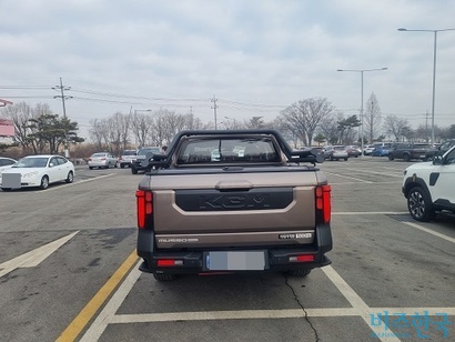 무쏘 후면부. 사진=박형민 기자