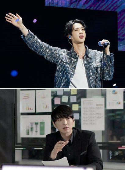 100억 원 이상 아파트를 매입한 방탄소년단 멤버 진(위)과 김병훈 에이피알 대표. 사진=BTS 페이스북, 에이피알 홈페이지