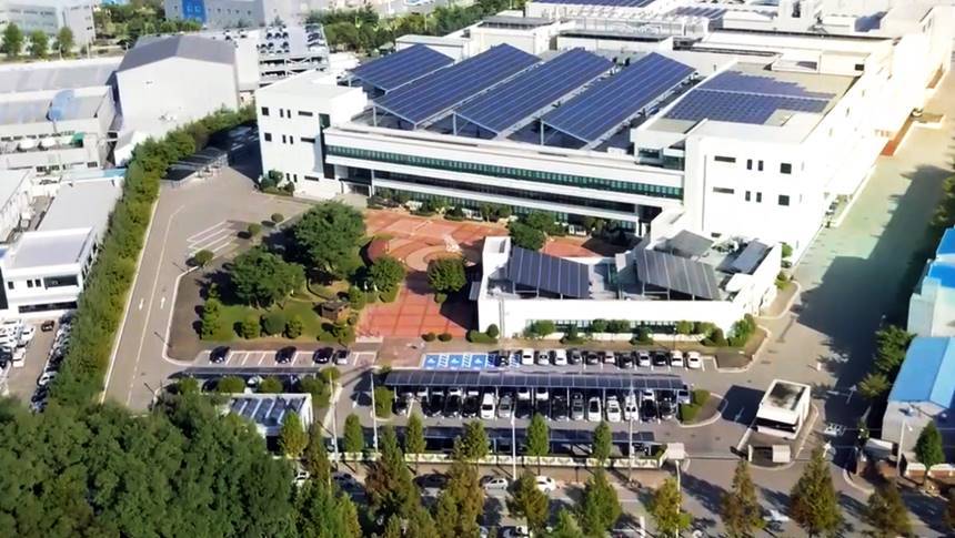 한솔에너지온 본사가 위치한 충북 청주시 한솔테크닉스 오창사업장. 사진=한솔그룹 블로그