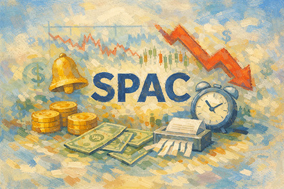 코스닥 상장 스팩(SPAC)인 SK증권제9호스팩(455910)이 상장폐지 절차에 들어갔다. 일러스트=생성형 AI