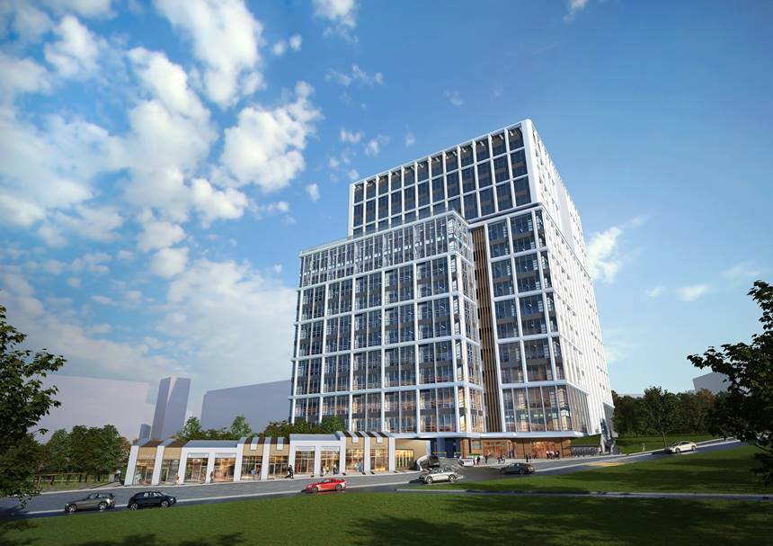 현대엔지니어링이 분양 중인 지식산업센터 ‘현대 테라타워 영통 패스트웍스’는 경기도 수원시 영통구 원천동 347번지 일대에 들어선다. 현대 테라타워 영통 패스트웍스 투시도. 사진=현대엔지니어링 제공