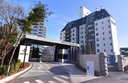 2월 23일부터 2월 27일까지 서울시 주거 매물 실거래가 집계 결과 주간 실거래가 1위를 차지한 광진구 광장동 포제스한강 전경. 사진=네이버지도 캡처